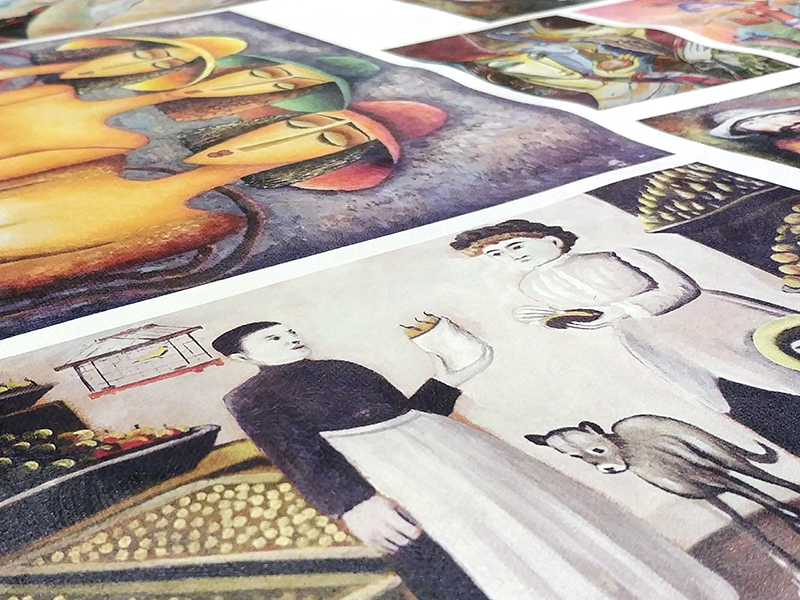 Интерьерная печать на холсте и обоях